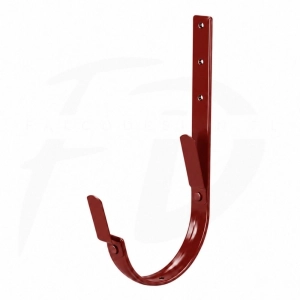 Hak długi z 2 blaszkami 210 mm NIAGARA poliuretan Ø110 mm kolor wiśniowy RAL 3011