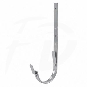 Hak LONGER z 2 blaszkami 320 mm NIAGARA poliuretan Ø190 mm kolor srebrny RAL 9006
