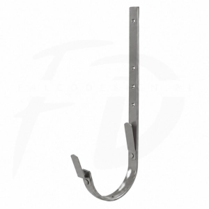 Hak LONGER z 2 blaszkami 320 mm NIAGARA poliuretan Ø150 mm kolor srebrny metalik RAL 9007