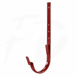 Hak LONGER z 2 blaszkami 320 mm NIAGARA poliuretan Ø125 mm kolor wiśniowy RAL 3011