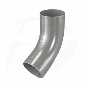 Kolanko rury spustowej NIAGARA poliuretan Ø120 mm kolor srebrny metalik RAL 9007