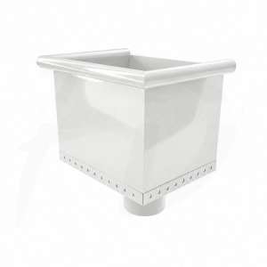 Kosz zlewowy NIAGARA poliuretan z wylotem Ø90 mm kolor biały RAL 9010