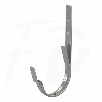 Hak długi z 2 blaszkami 210 mm NIAGARA poliuretan Ø125 mm kolor srebrny metalik RAL 9007