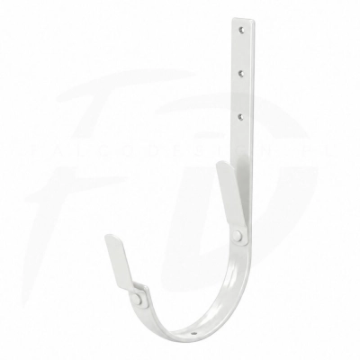 Hak długi z 2 blaszkami 210 mm NIAGARA poliuretan Ø110 mm kolor biały RAL 9010