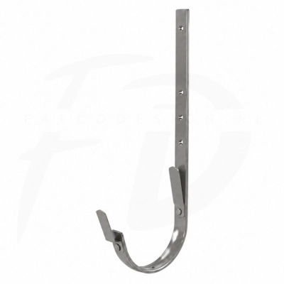 Hak LONGER z 2 blaszkami 320 mm NIAGARA poliuretan Ø150 mm kolor srebrny metalik RAL 9007