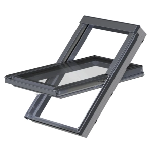 Okno dachowe PVC FAKRO PTP-X P50 ACMX – antracyt, RAL 7016