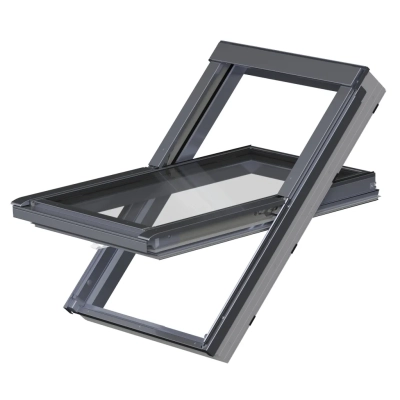 Okno dachowe PVC FAKRO PTP-X P50 ACMX – antracyt, RAL 7016