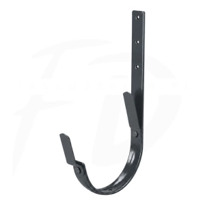 Hak długi z 2 blaszkami 210 mm NIAGARA poliuretan Ø110 mm kolor antracytowy RAL 7016