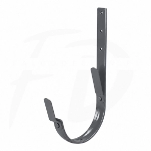 Hak długi z 2 blaszkami 210 mm NIAGARA poliuretan Ø110 mm kolor grafitowy RAL 7024