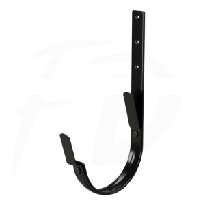 Hak długi z 2 blaszkami 210 mm NIAGARA poliuretan Ø110 mm kolor czarny RAL 9005