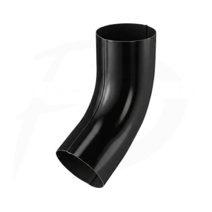 Kolanko rury spustowej NIAGARA poliuretan Ø150 mm kolor czarny RAL 9005