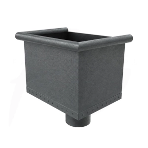 Kosz zlewowy NIAGARA poliuretan z wylotem Ø90 mm kolor antracytowy PUM RAL 7016 mat
