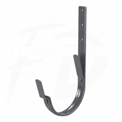 Hak długi z 2 blaszkami 210 mm NIAGARA poliuretan Ø110 mm kolor grafitowy RAL 7024