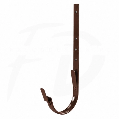 Hak LONGER z 2 blaszkami 320 mm NIAGARA poliuretan Ø150 mm kolor brązowy RAL 8017