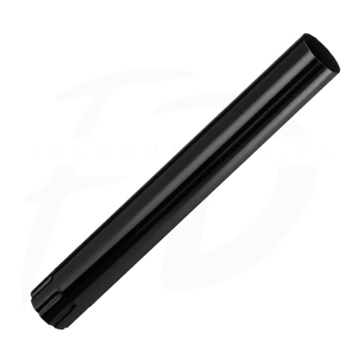 Rura spustowa NIAGARA poliuretan Ø120 mm długość 1 m kolor czarny RAL 9005
