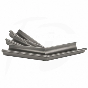 Narożnik zewnętrzny nietypowy NIAGARA tytan-cynk patyna Ø125 mm - system 125/100