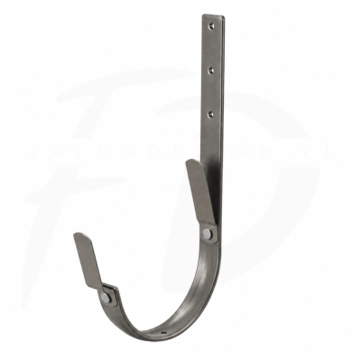 Hak długi z 2 blaszkami 210 mm NIAGARA do rynny tytan-cynk patyna Ø150 mm