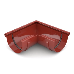 Narożnik zewnętrzny 90° BRYZA PVC Ø75 mm – czerwony