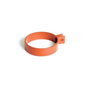 Obejma metalowa rury spustowej BRYZA Ø63 mm – ceglasta