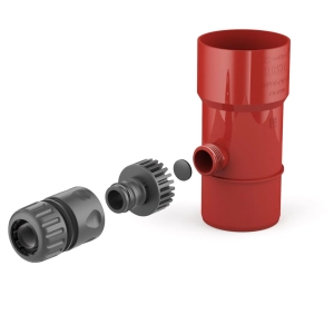 Odzyskiwacz wody deszczowej BRYZA PVC Ø110 mm – czerwony