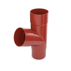 Trójnik rury spustowej BRYZA PVC Ø110 mm – czerwony