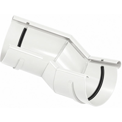 Narożnik wewnętrzny wielopłaszczyznowy BRYZA PVC Ø75 mm – biały