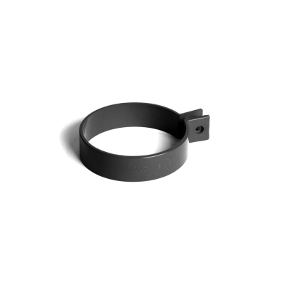 Obejma metalowa rury spustowej BRYZA Ø90 mm – czarna