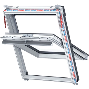 Okno dachowe Keylite Polar PCP - PVC białe, obrotowe, Prestige