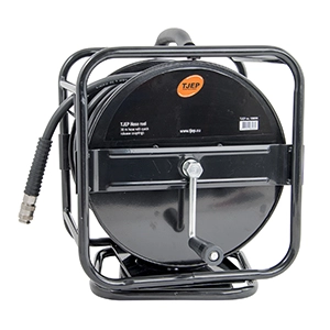 Wąż na bębnie TJEP, 8/14 mm poli z nyplem i złączką 30m